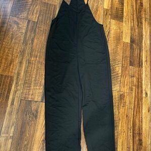 Black Overalls with Pockets